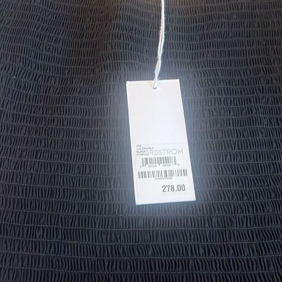 Reformation Sariah smocked organic cotton midi dress size 10 NEW $278 - Picture 6 of 6